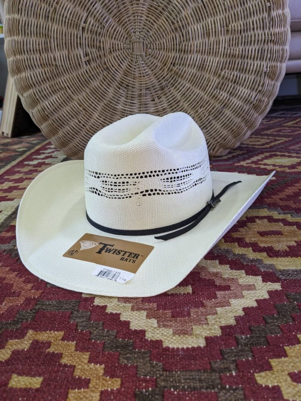 Twister Bangora Straw Cowboy Hat - Odessa 7 7/8